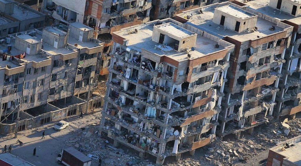 گروه مهندسین اسپرلوس مقایسه وال پست و وال مش Zelzele 1396 kermanshah