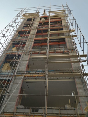 نمای بیرونی ساختمان - اجرای وال پست توسط گروه مهندسین اسپرلوس