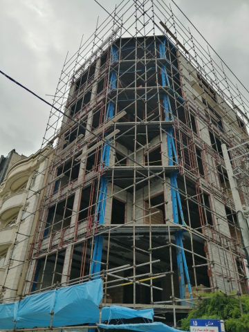 مراحل اجرای والپست نما در ساختمان توسط شرکت مهندسی اسپرلوس