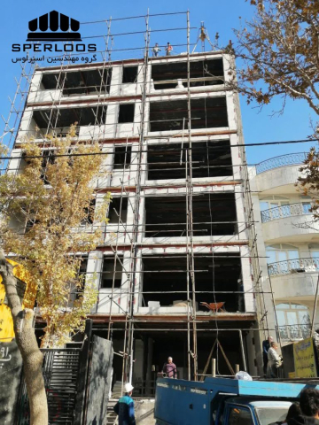 نمای کلی پروژه ساختمانی گروه مهندسین اسپرلوس