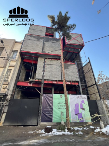 نمای کلی ساختمان پس از دیوارچینی