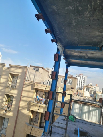 نصب وادار و ناودانی منقطع در اجرای والپست