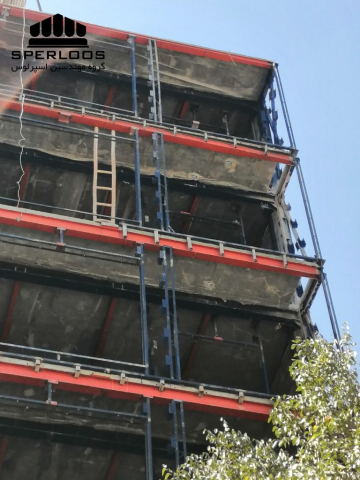 نمای کلی پروژه ساختمانی گروه مهندسین اسپرلوس