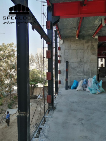 نصب نبشی منقطع برای مهار