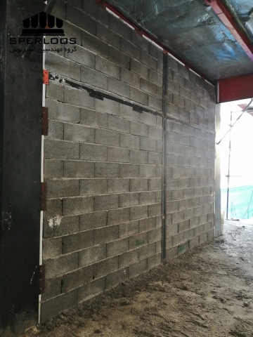 نمای داخلی بعد از اتمام دیوارچینی