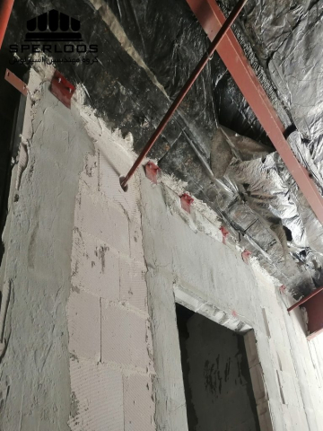 اتصال والپست و والمش به اسکلت ساختمان