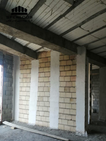 جزئیات نصب کالا و والمش برای استحکام دیوار