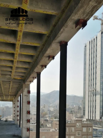 نصب نبشی منقطع برای مهار دیوار طبق پیوست ششم