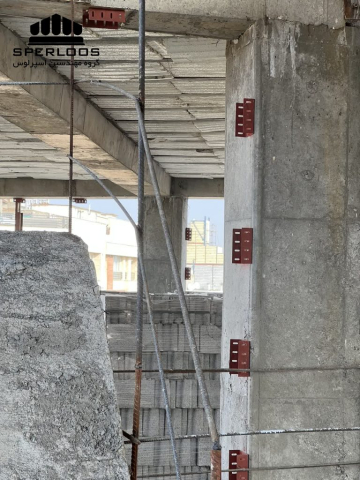 نصب نبشی منقطع برای تقویت ساختار ساختمان